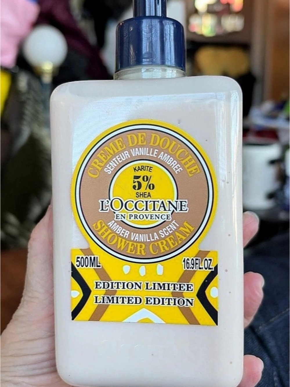 L'Occitane Amber Vanilla Shower Cream 500mL With Pump.  New!
